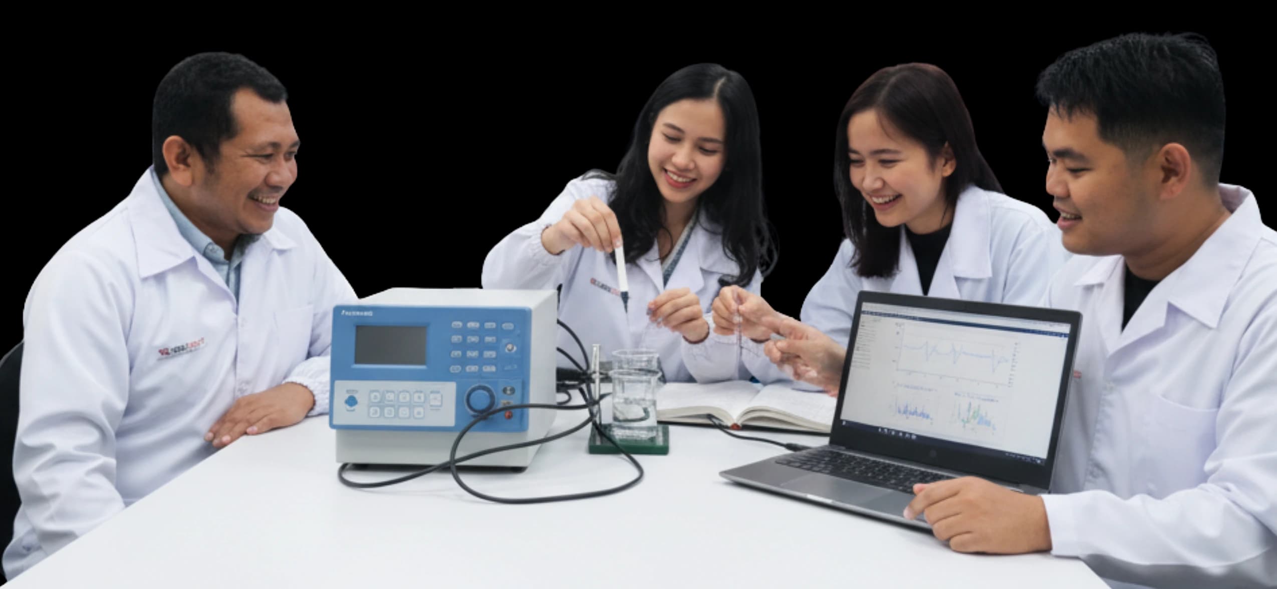 group of researcher discussing