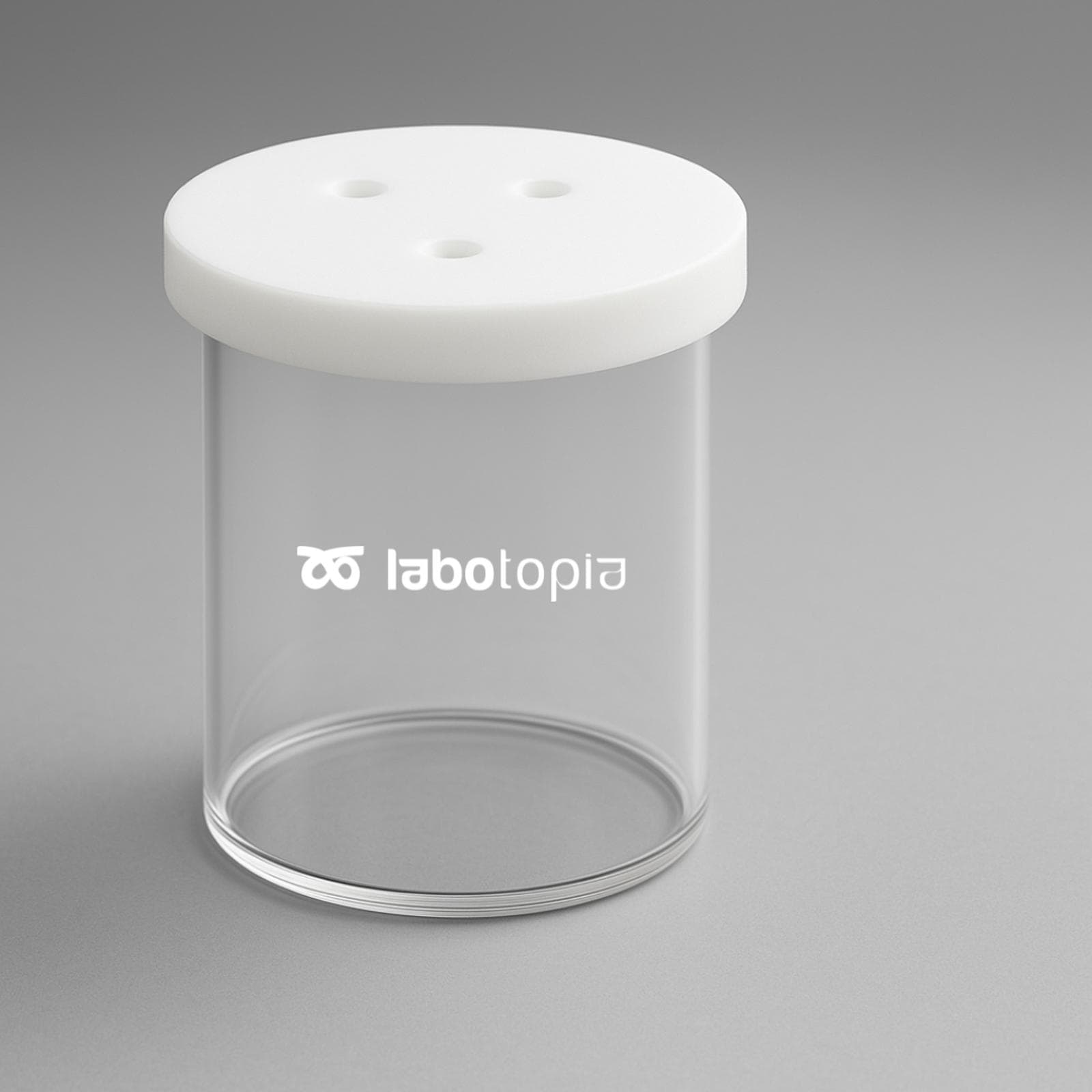 image of product Unsealed Electrochemical Cell (Boron Glass dengan Bonus penutup PTFE)